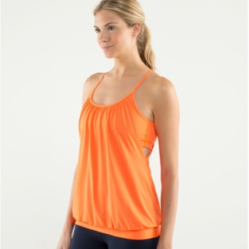 Lululemon No Limits Tank Orange Size 12
